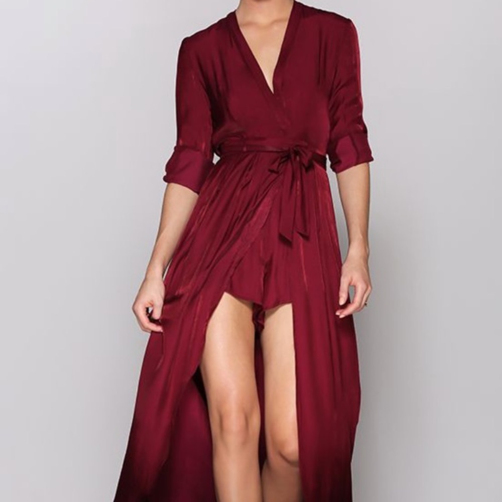 ✨HOST PICK✨NWT Dreamland Jumpsuit in Wine - Runaway the Label
